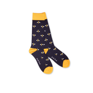 Socks Ladies Navy Bumblebee