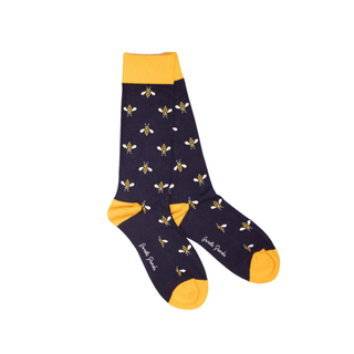 Socks Ladies Navy Bumblebee