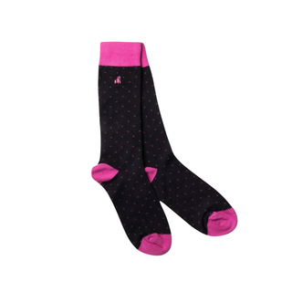 Socks Ladies Spotted Pink