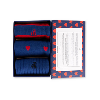 Socks Love Hearts Gift Set 3 Pairs