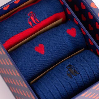 Socks Love Hearts Gift Set 3 Pairs