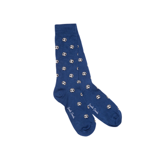 Swole Panda Socks Mens Blue Football