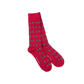 Swole Panda Socks Mens Motor Bike