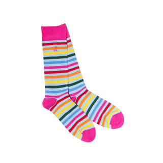 Socks Pastel Narrow Striped