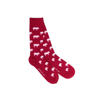 Swole Panda Women's Socks Pink Pigs