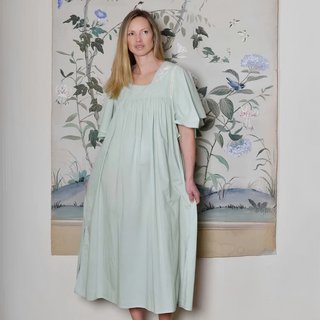 Powell Craft Square Neck Nightdress Green