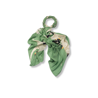 One Hundred Stars Stork Pea Green Scarf