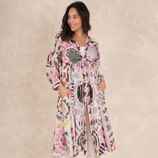 One Hundred Stars Susasi Pink Duster Jacket