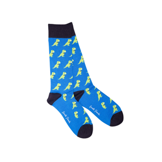 Swole Panda Mens Bamboo Socks T-Rex