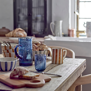 Bloomingville Tabby Jug Blue