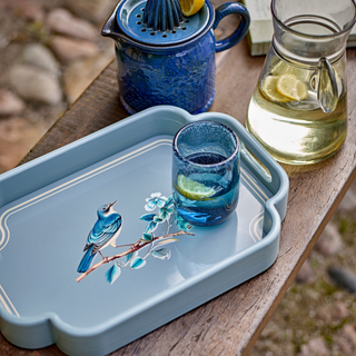 Bloomingville Tabby Drinking Glass Blue