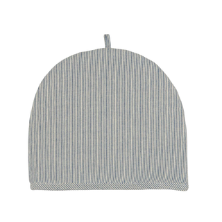 Tea Cosy with Dark Blue Stripes