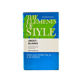 About Blanks The Elements of Style Notebook