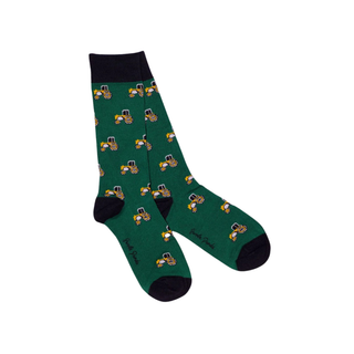 Swole Panda Mens Bamboo Socks Tractor