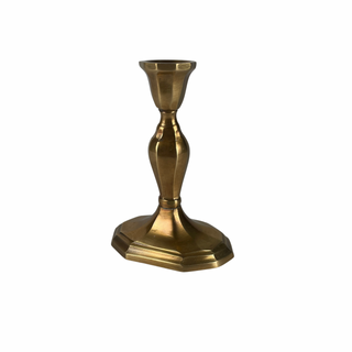 Candlestick Brass Antique H15cm