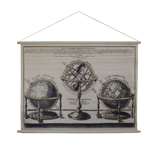 Vintage Globes | Hanging Canvas