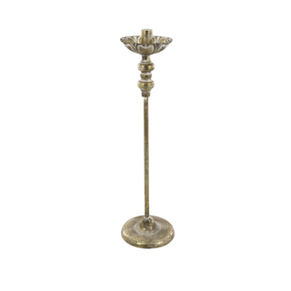 Vire Candlestick Antique Brass