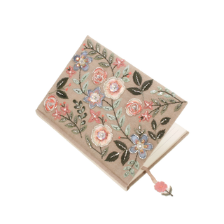 Notebook White and Pink Floral