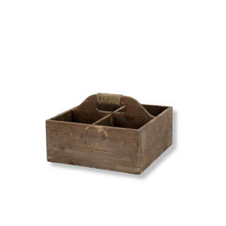 Wooden Box with 4 Compartments