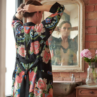 One Hundred Stars Crepe Woven Flower Gown