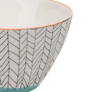 Bowl Ethno Turquoise Trim Bowl