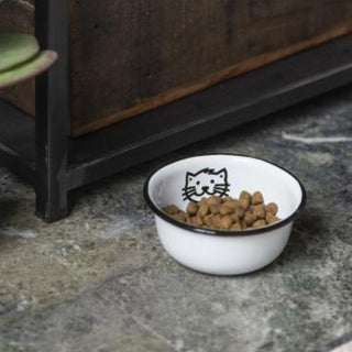 Enamel Cat Bowl