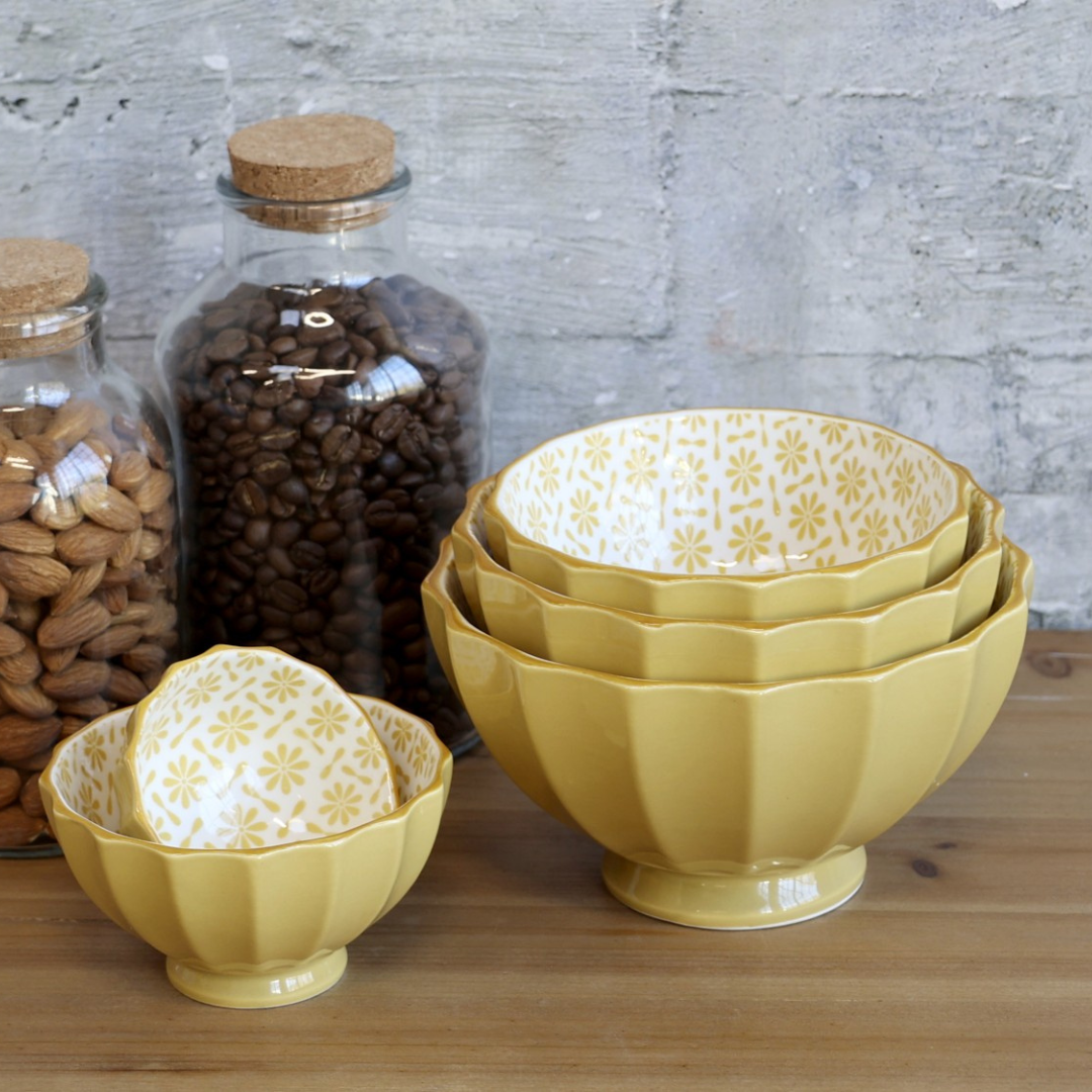 Antique Honey Latte Bowl- Large