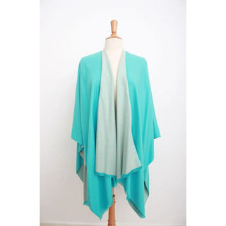 Turquoise & White Emma Cape