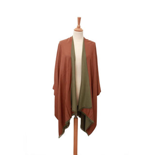 Water Green/Camel Emma Cape