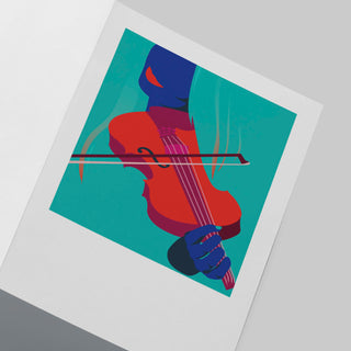 Pawpear Greeting Card Fiddle