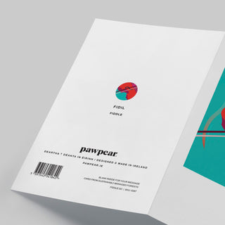 Pawpear Greeting Card Fiddle