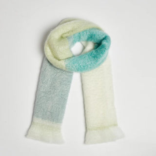 Foxford Green & Lime Mohair Scarf