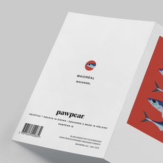Pawpear Greeting Card Mackerel