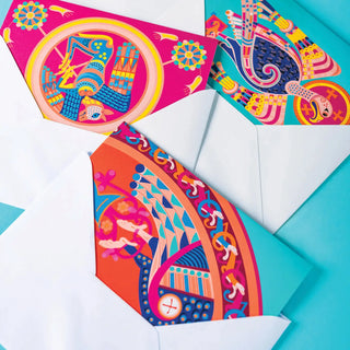 Pawpear  Greeting Card Peacock