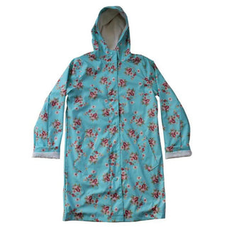 Blue Floral Raincoat | Medium/Large