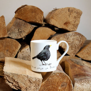 Blackbird Bone China Mug 300ml