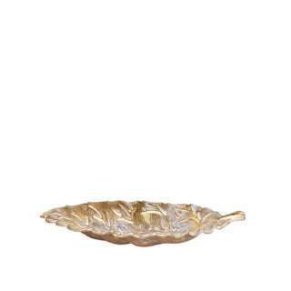 Antique Brass Leaf Tray