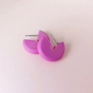 Studio Canty Poppy Mini Hoops Raspberry