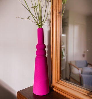Isolde Vase, Stoneware, Pink