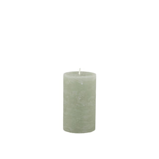 Rustic Green Macon Pillar Candle