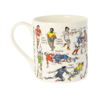 The Art of Rugby Bone China Mug 350ml