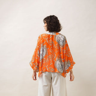 One Hundred Stars Valentine Orange Kimono