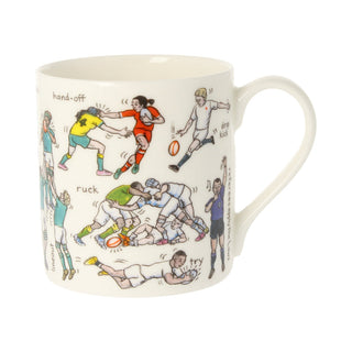 The Art of Rugby Bone China Mug 350ml