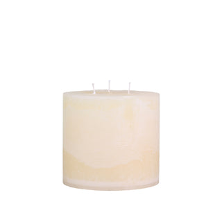 Cream Pillar Candle with 3 Wicks