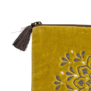 Stefania Cosmetic Bag Yellow Cotton