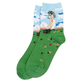 Monet Woman With Parasol Socks | Ladies