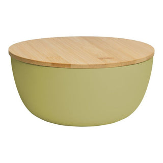 Lime Bowl with Bamboo Lid