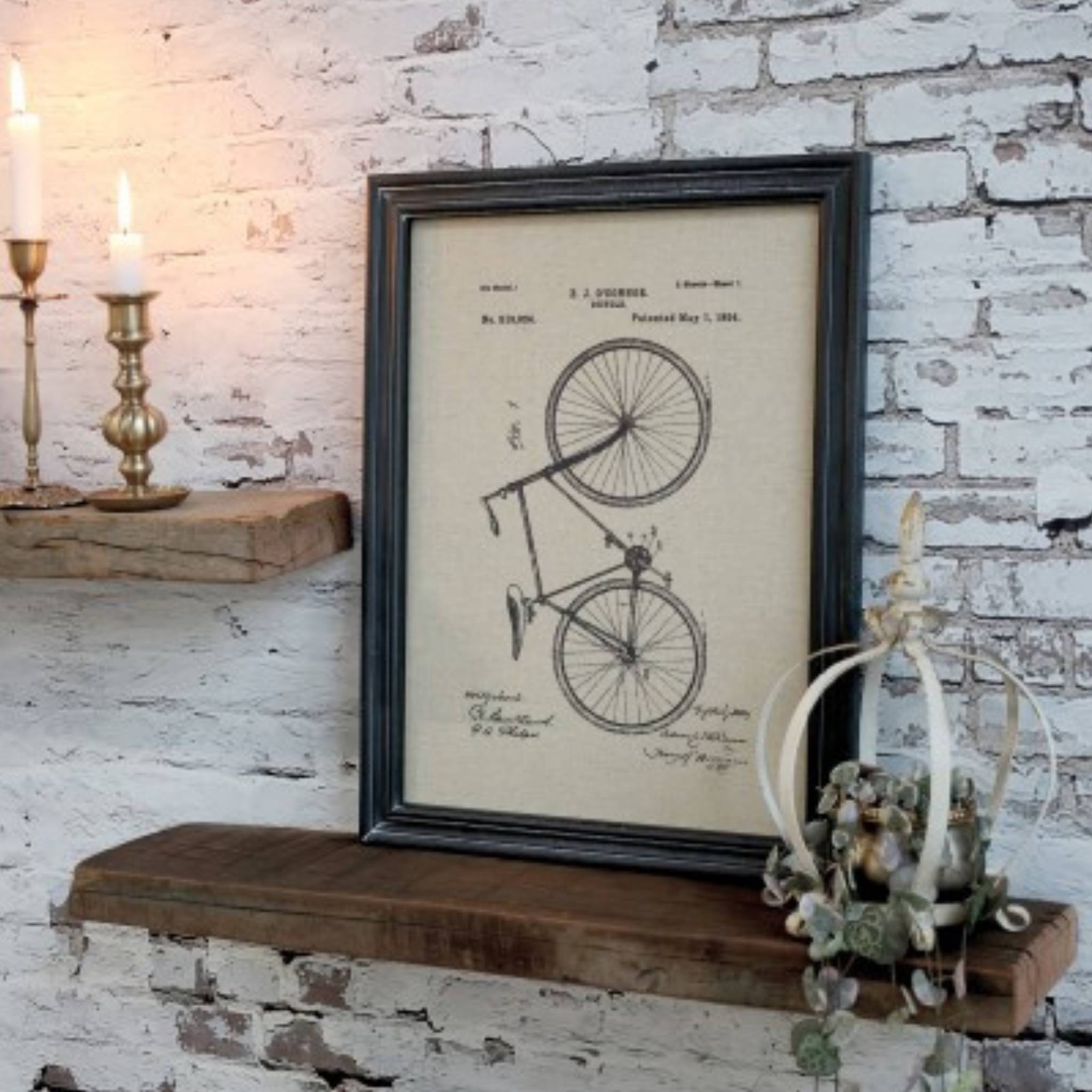 Bicycle Picture & Black Frame
