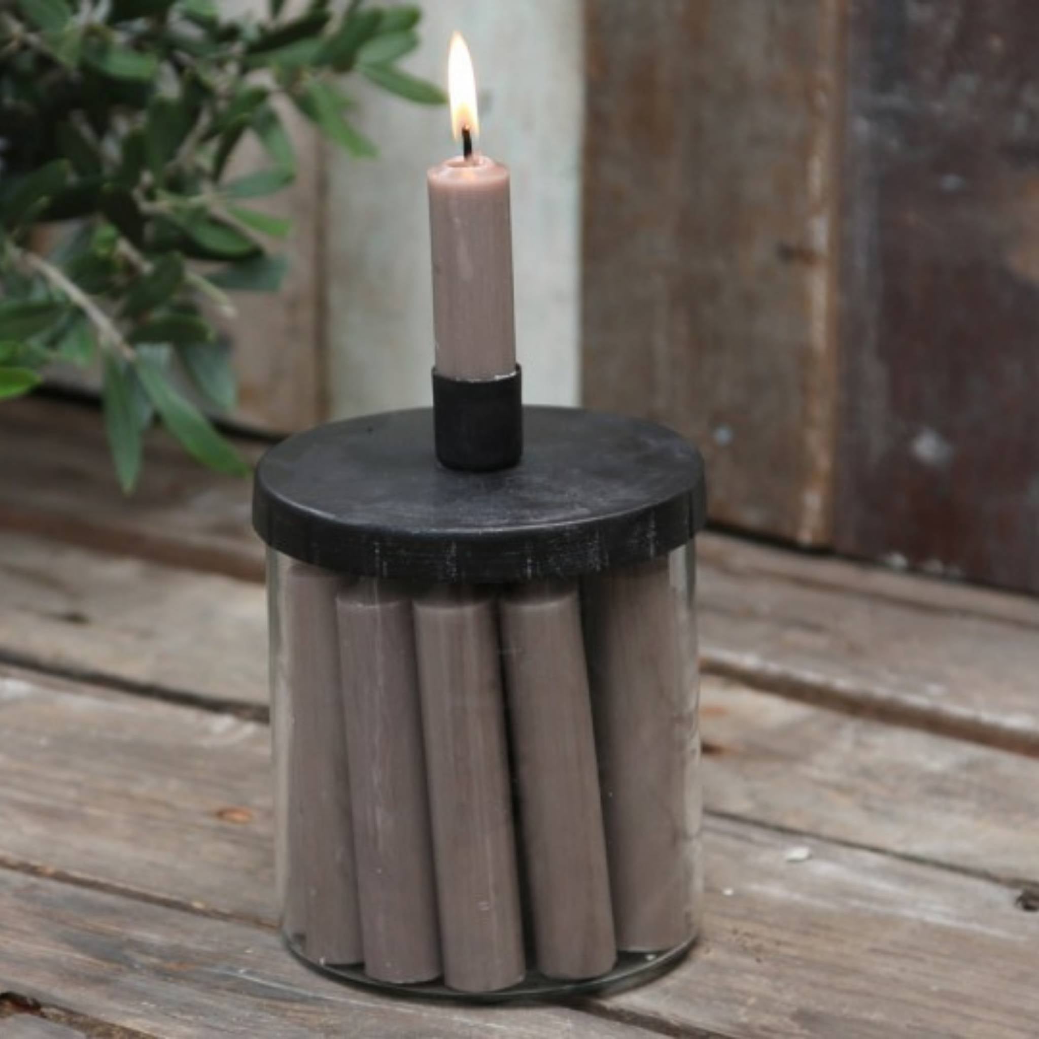 Candle Holder with Lid