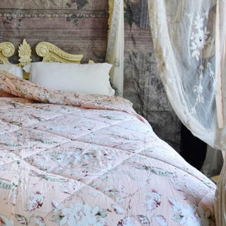 Peach Blossom Double Quilted Throw